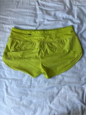 lululemon athletica Neon Lime Athletic Shorts